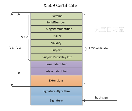 证书ASN.1结构信息